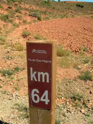 Agrandir l'image Borne km 64 Piste Verte Ojos Negros