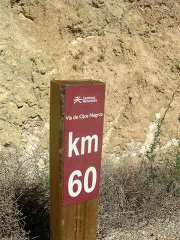 Agrandir l'image Borne Km 60 Piste verte Ojos Negros