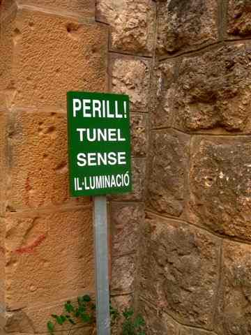 Agrandir l'image Panneau danger Tunnel non éclairé