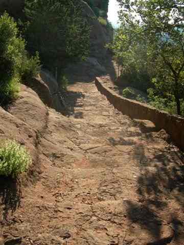 Agrandir l'image Escalier de l'ermitage de l'Abellera