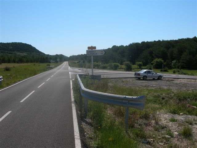 Agrandir l'image Embranchement de la route d'Arboli t-7092