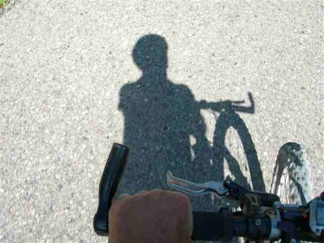 Agrandir l'image Ombre du cycliste