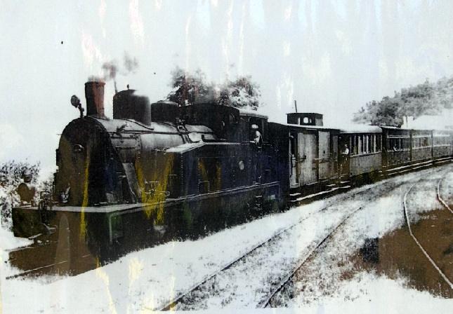 Agrandir l'image Photo ancienne de la Gare d'Amer (exposée sur site)