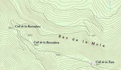 Agrandir l'image Les 2 cols de la Barcadura sur carte ICC