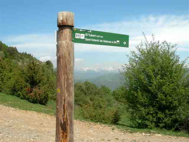 Agrandir l'image Panneau directionnel au Portell de les Roques