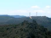 Eoliennes dans la Sierra de Llaberia