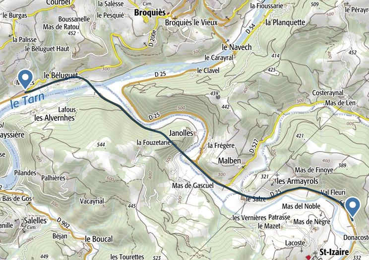Agrandir l'image Trajet