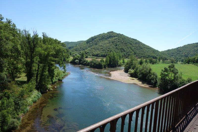 Agrandir l'image Le Tarn vu du pont de Broquiès