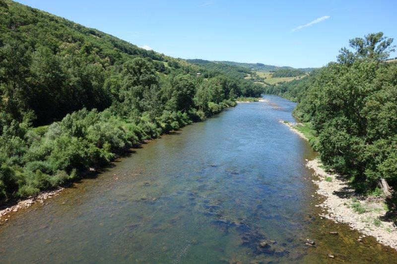 Agrandir l'image Le Tarn vu du pont de Broquiès