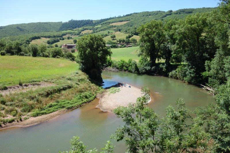 Agrandir l'image Ligne des Rougiers Le Dourdou vu du pont de Janolles