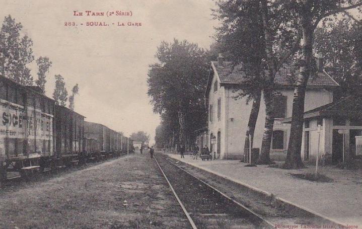 Agrandir l'image De la gare de Lempaut à la gare de Soual