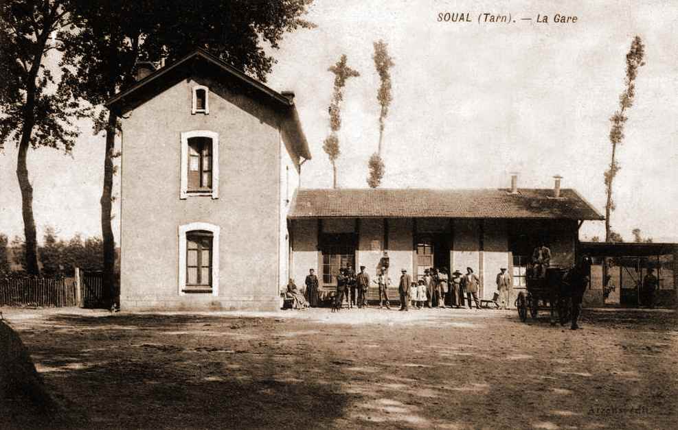 Agrandir l'image De la gare de Lempaut à la gare de Soual