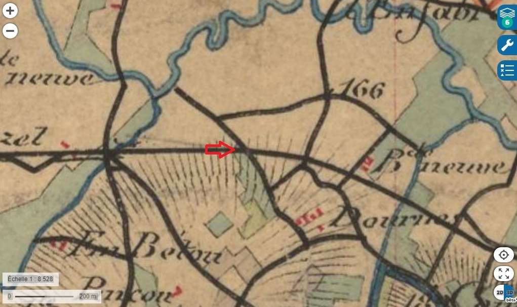 Agrandir l'image De la halte de Blan à la gare de Lempaut
