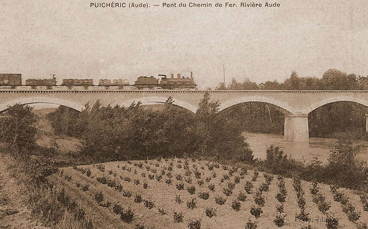 Agrandir l'image De la gare de Puichéric à la gare de Saint-Couat