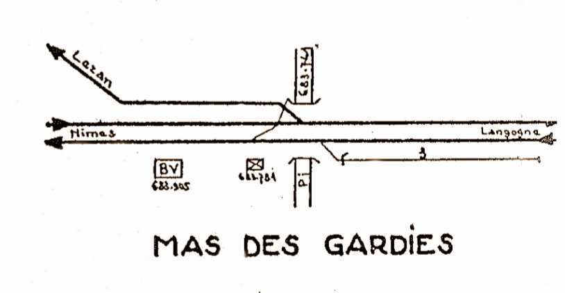 Agrandir l'image De la gare de Ribaute-les-Tavernes à la gare du Mas-de-Gardies