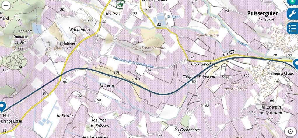 Agrandir l'image Trajet