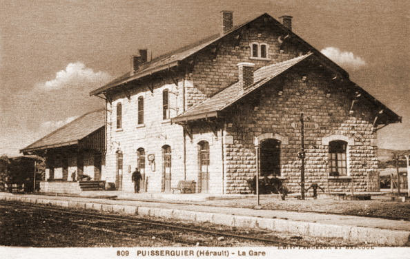 Agrandir l'image De la halte de la Grange Basse à la gare de Puisserguier