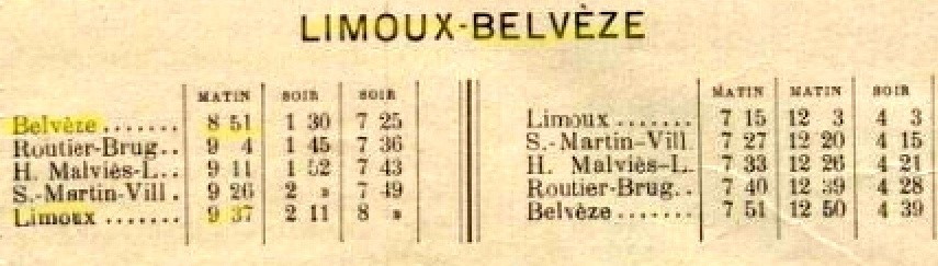 Agrandir l'image de la gare de Belvèze-Aude à la gare de Routier-Brugairolles
